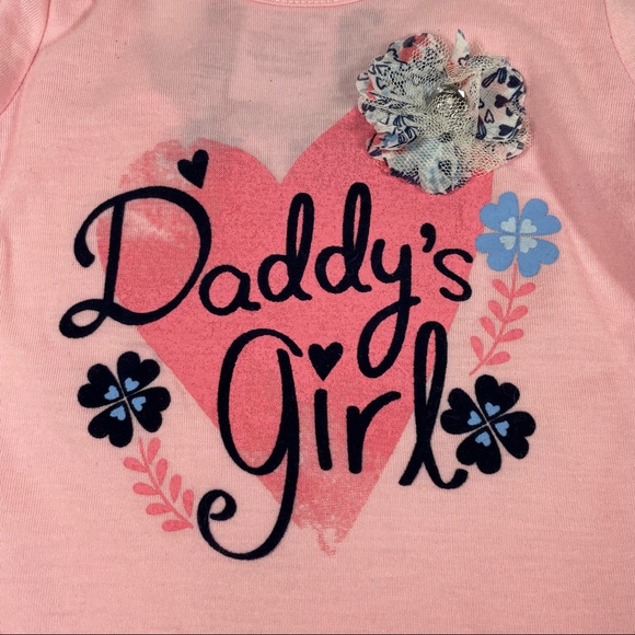 NWT Nannette 3pc Daddy’s Girl leggings set Size 3T - Picture 2 of 8